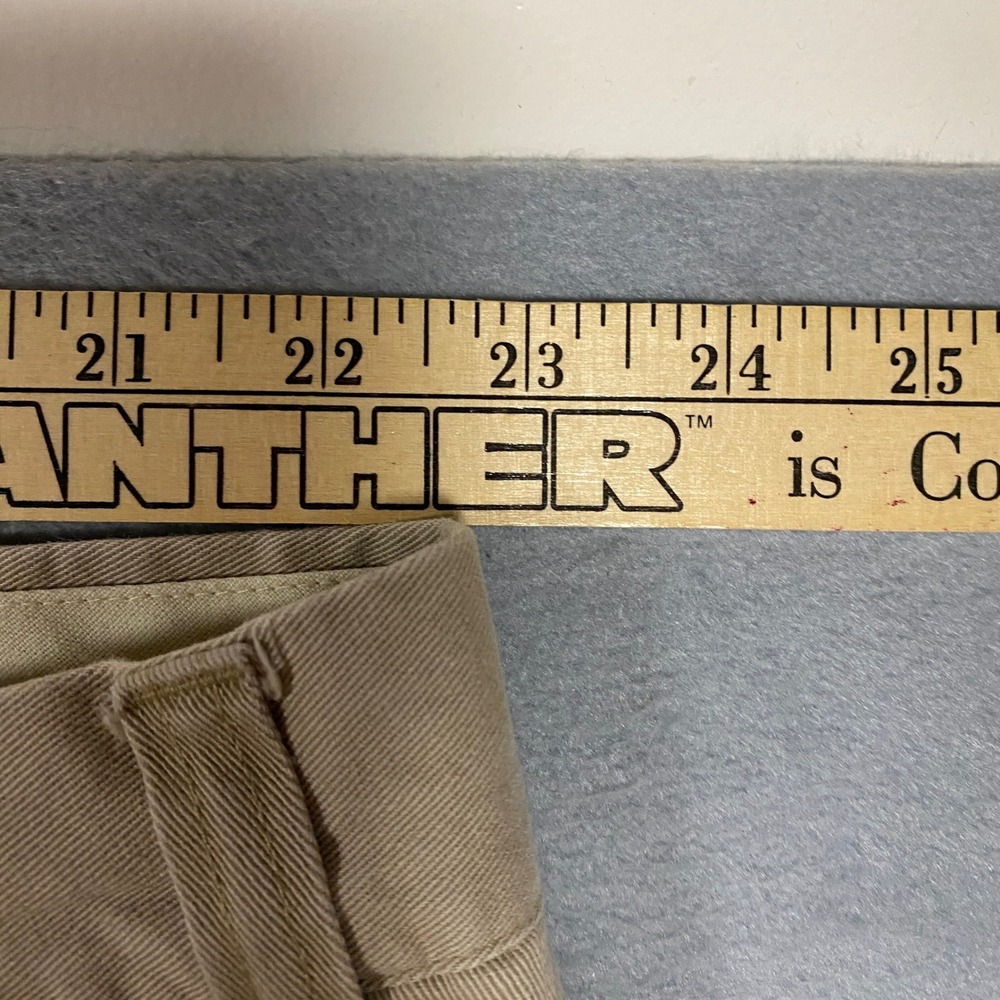 Vtg Polo Ralph Lauren Andrew Pant Mens 46x30 Tan Khaki Double Pleated Trousers - Picture 5 of 8